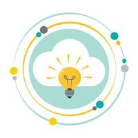 Cloud innovation vector illustration graphic icon concept