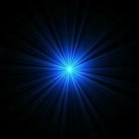 Blue Star Flare Explosion Background vector