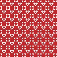 Red And White Pattern With Hearts vector