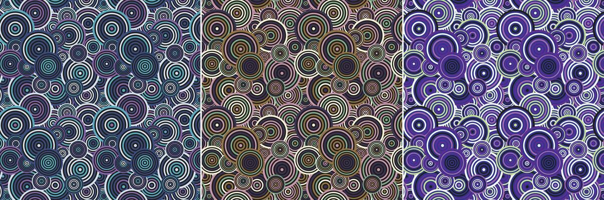 Traditional Japanese Geometric Circle Pattern Set