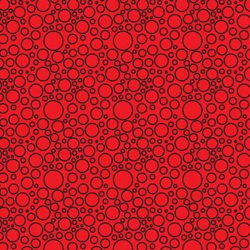 Red Black Bubble Pattern vector