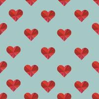 seamless vector pattern of hearts on a gentle blue background by clipping masks