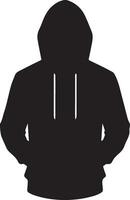 man hoodies vector silhouette black color 20