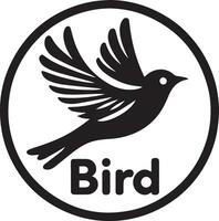 Bird logo vector art illustration black color, bird icon vector silhouette 9