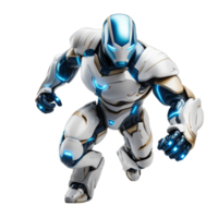 ai gerado 3d render branco robô png