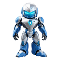 AI generated 3D Render White Robot png