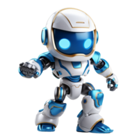 ai generado 3d hacer blanco robot png