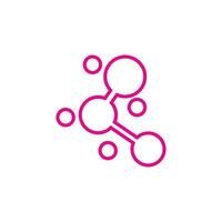 Molecule logo vector template element and symbol