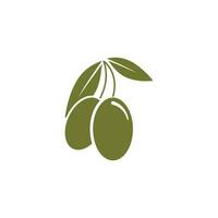 aceituna logo vector modelo símbolo elemento naturaleza