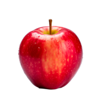 ai généré Frais et juteux mûr rouge pommes de verger à table pour en bonne santé collations et culinaire délices png