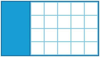 Illustration of a blue paper sheet with a grid on a white background. Collection icon set template with white empty grid format vector