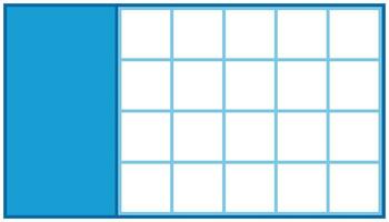 Illustration of a blue paper sheet with a grid on a white background. Collection icon set template with white empty grid format vector