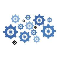 Cogwheel gear mechanism icon. Cogwheel gear mechanism icon. Background of gears that symbolize system repairs, errors in loading pages, failed booting, uncompleted processes. vector