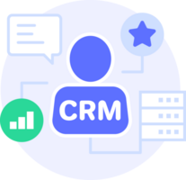 crm marketing modern icon clipart illustration png