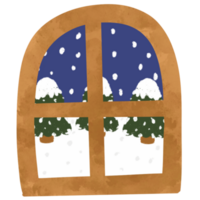 Winter Illustration Schneefall png