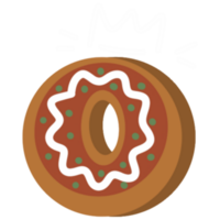 brief O koekje alfabet illustratie png