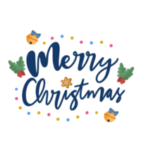 Merry Christmas typography png