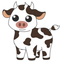 carino mucca illustrazione png