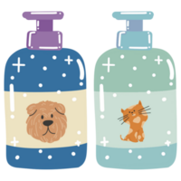 Pet shampoo illustration png