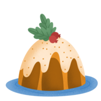 Christmas cake illustration png