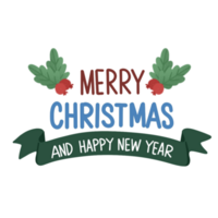 Merry Christmas lettering png