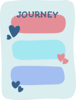 Journey memo illustration png