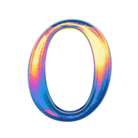 Gradient holographic numbers png