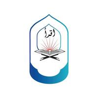 Education school college madrasa academic educational institute logo vector