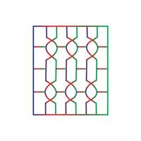 Window grill ss grell workshop window frame vector