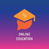 Online Education Education, school, college, madrasa, academic, educational institute logo vector