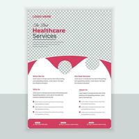 Medical Flyer Or Brochure Design Template For your business With Solid And Gradient Colors vector
