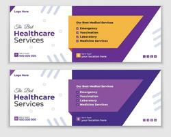 Template Set For a Medical Timeline Or Healthcare Web Banner Cover Design vector