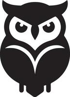 Owl Tattoo vector art illustration black color, Owl vector silhouette black color