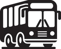 A Bus Icon vector silhouette black color 29