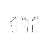 Foot line icon. Human Footprint step Icon. Element of treatment icon for mobile concept and web apps. Thin line foot line icon can be used for web and mobile. vector