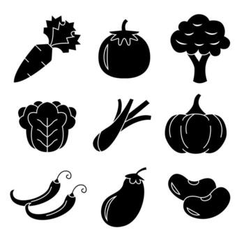 Veggies Fill Pack vector
