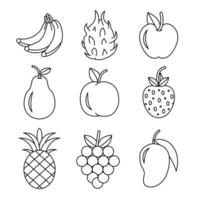 Fruit Pack Lineal vector