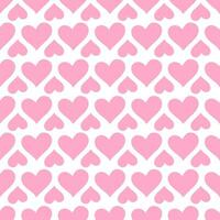 Soft pink heart shape, love symbol, seamless pattern design template vector