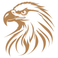 AI generated eagle silhouette illustration png