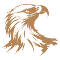AI generated eagle silhouette illustration png