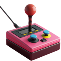 AI generated Retro joystick, 3d design. Suitable for video games and design elements png