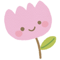 Smiley Pastell- Rosa Tulpe png