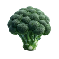 AI generated Isolated broccoli Transparent Background, PNG Format, Generative AI