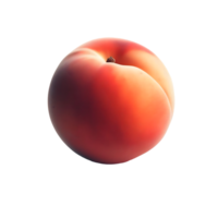 AI generated Isolated peach Transparent Background, PNG Format, Generative AI