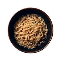 AI generated Isolated bowl of noodles Transparent Background, PNG Format, Generative AI