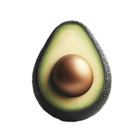 AI generated Isolated avocado Transparent Background, PNG Format, Generative AI