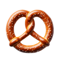 AI generated Isolated pretzel Transparent Background, PNG Format, Generative AI