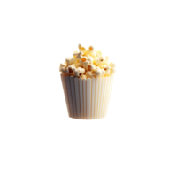 AI generated Isolated popcorn tub Transparent Background, PNG Format, Generative AI