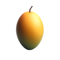 ai généré isolé mangue fruit transparent arrière-plan, png format, génératif ai