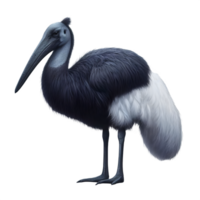 Isolated Jabiru bird on a transparent background, PNG Format